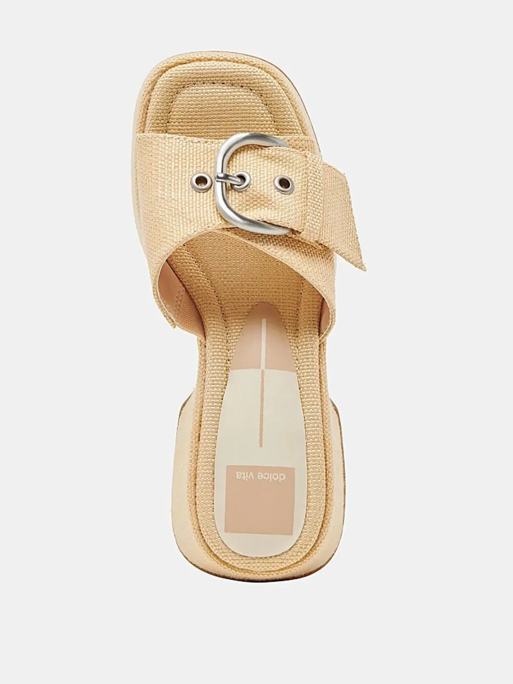 DOLCE VITA Gisel Heels Lt Natural Woven Raffia